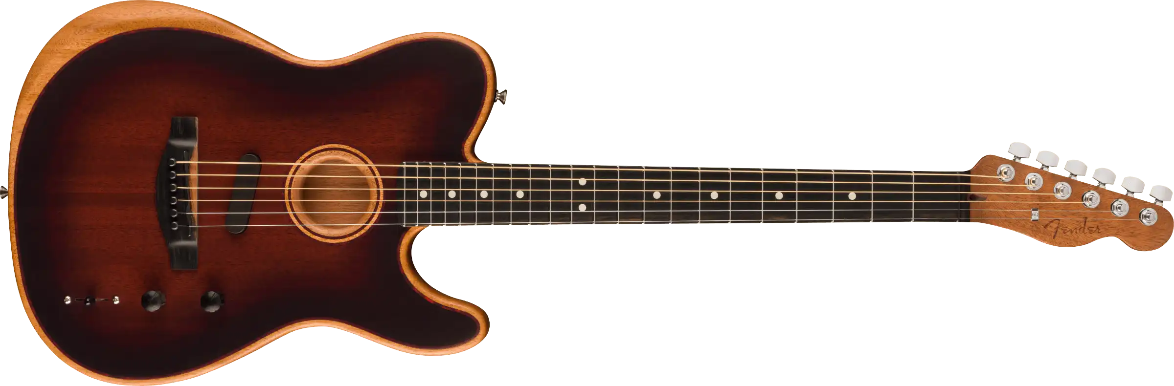 Fender Tele AM Acoustasonic All Mahagoni brbst/eb