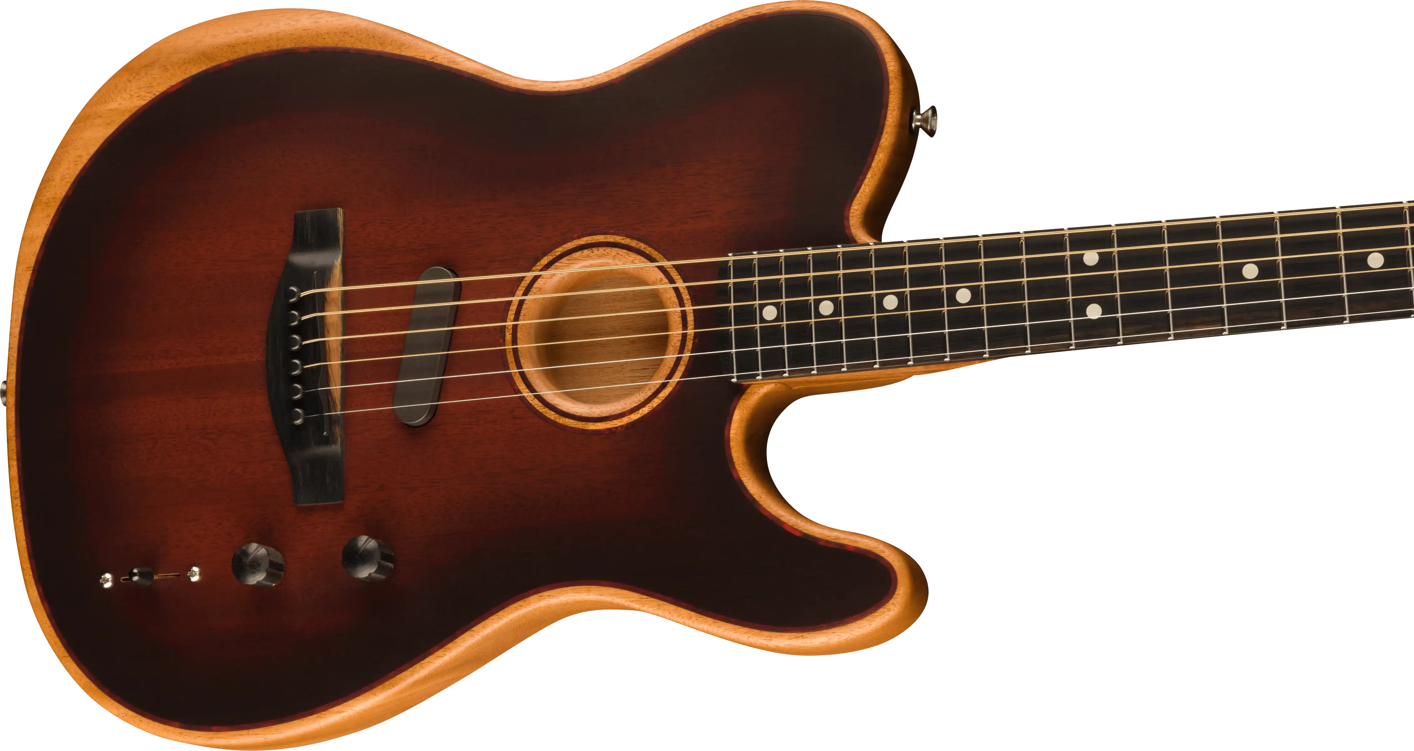 Fender Tele AM Acoustasonic All Mahagoni brbst/eb