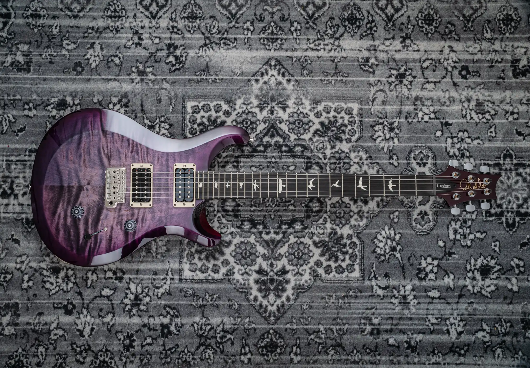 PRS S2 Custom 24 faded grey black purple burst Limited