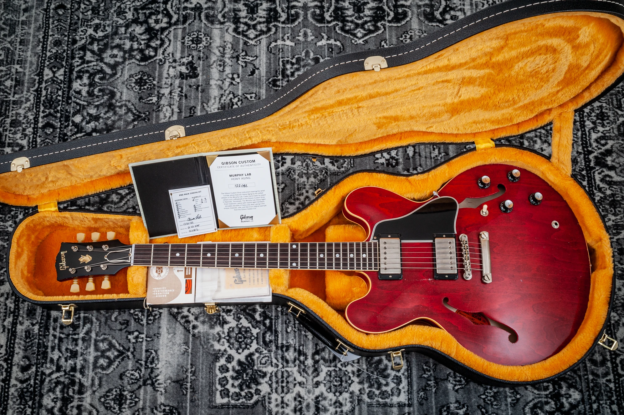 Gibson 1961 ES-335 Reissue Murphy Lab Cherry Heavy Aged