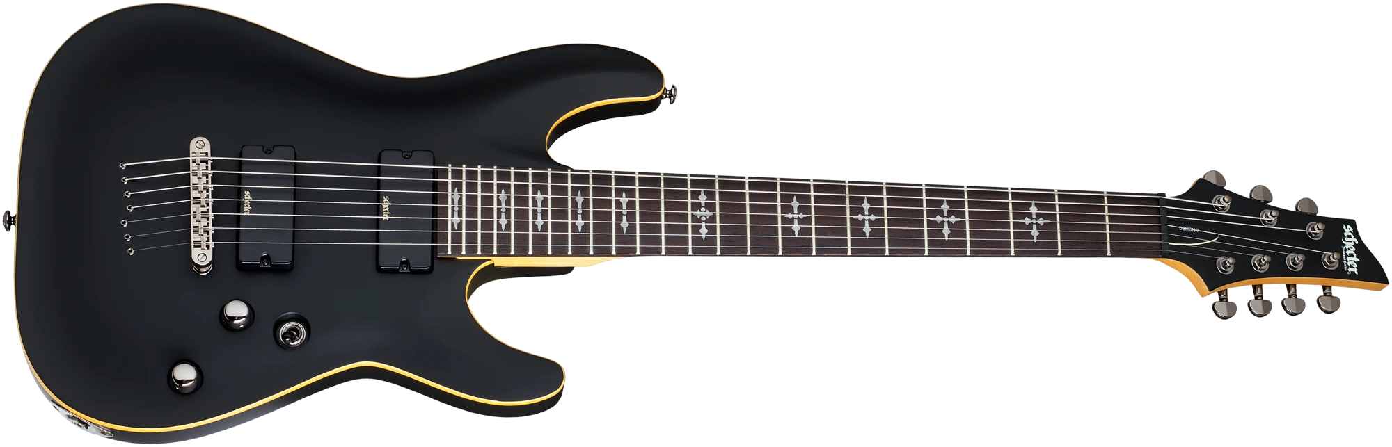 Schecter Demon 7 - Aged Black Satin