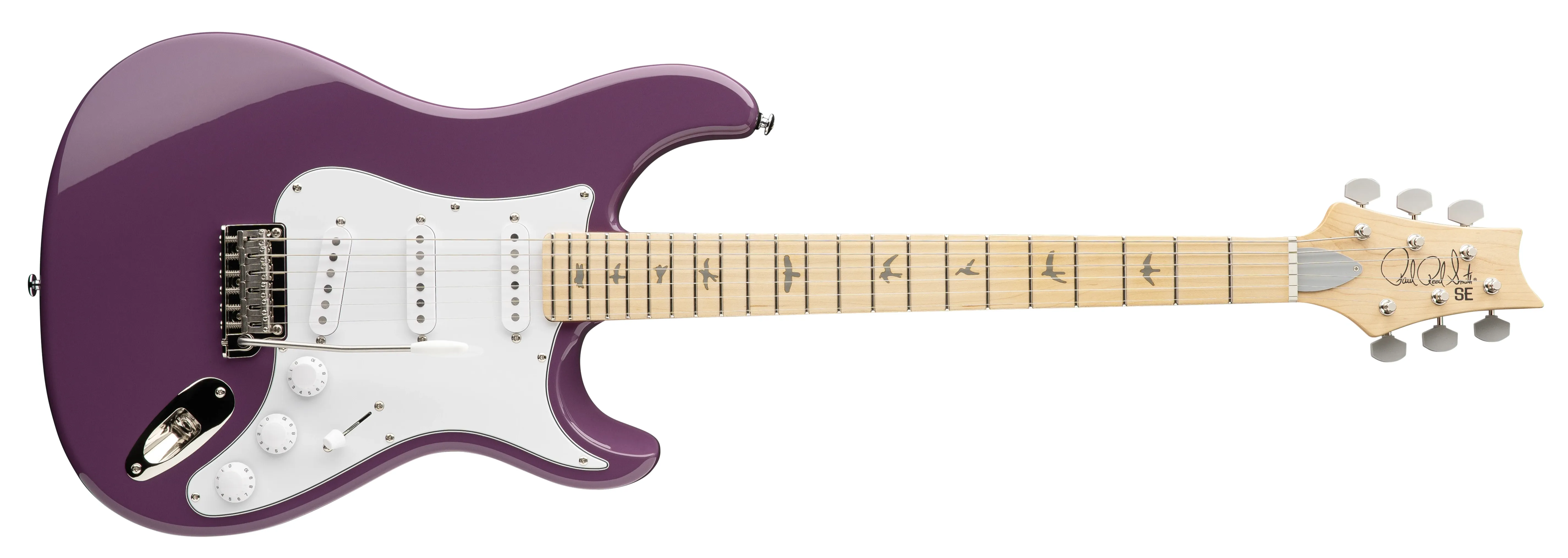 PRS SE John Mayer Silver Sky Maple Summit Purple