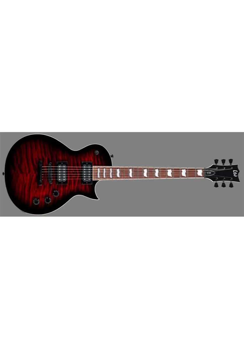 LTD EC-256QM see thru black cherry sb
