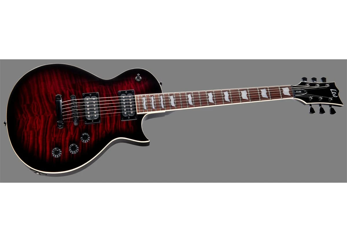 LTD EC-256QM see thru black cherry sb