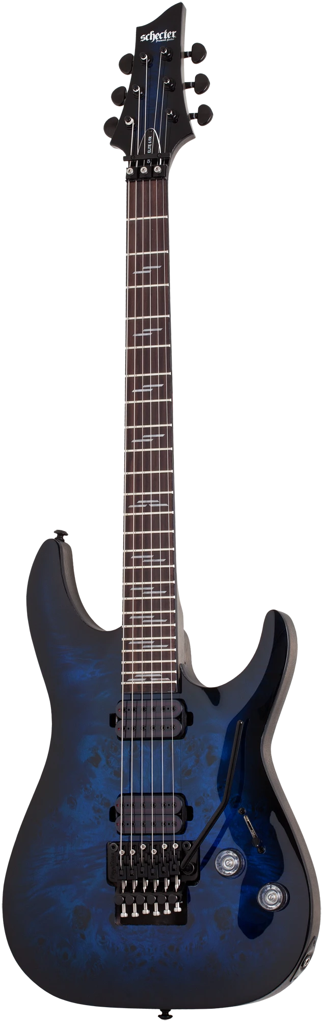Schecter Omen Elite 6 FR See Thru Blue Burst