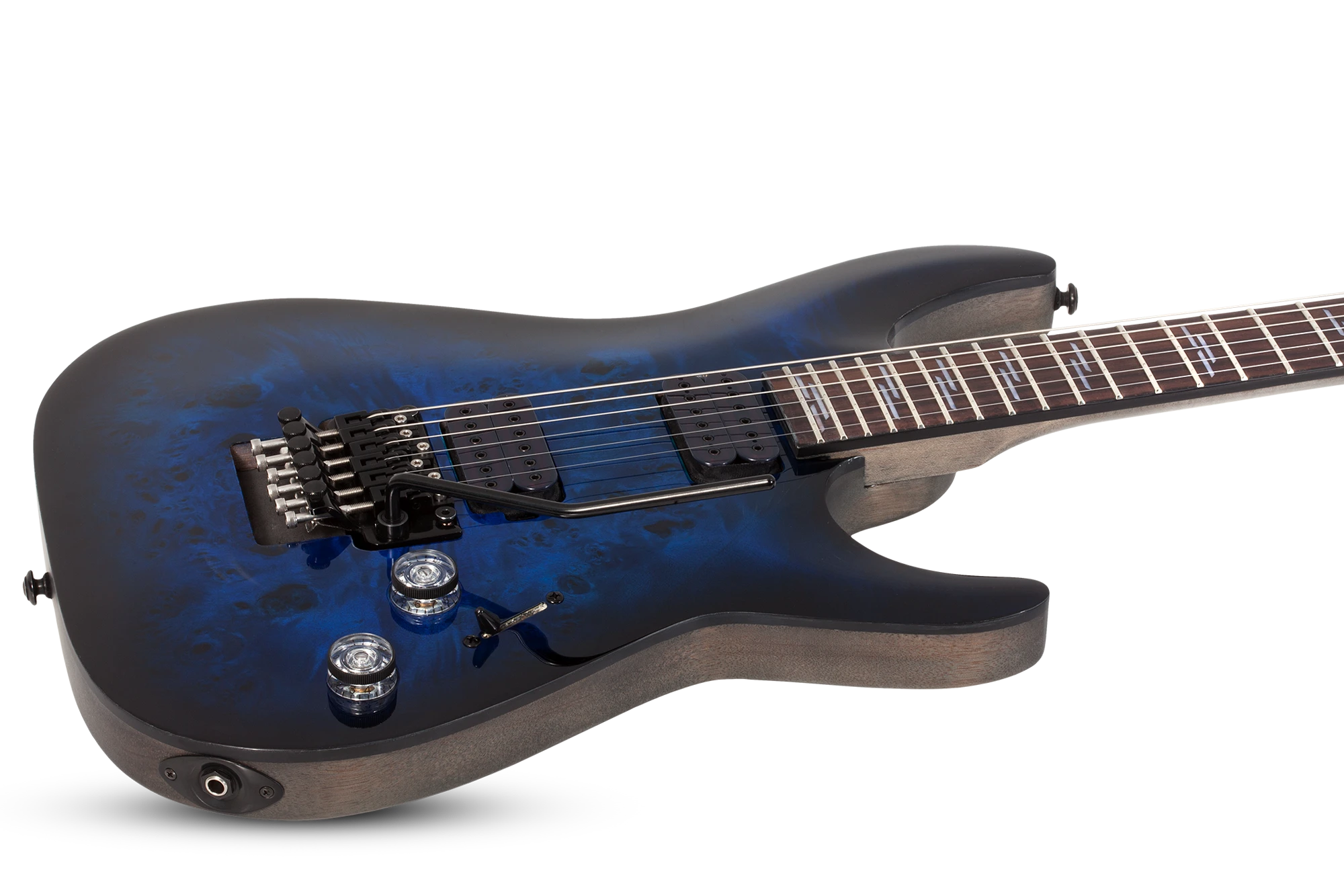 Schecter Omen Elite 6 FR See Thru Blue Burst