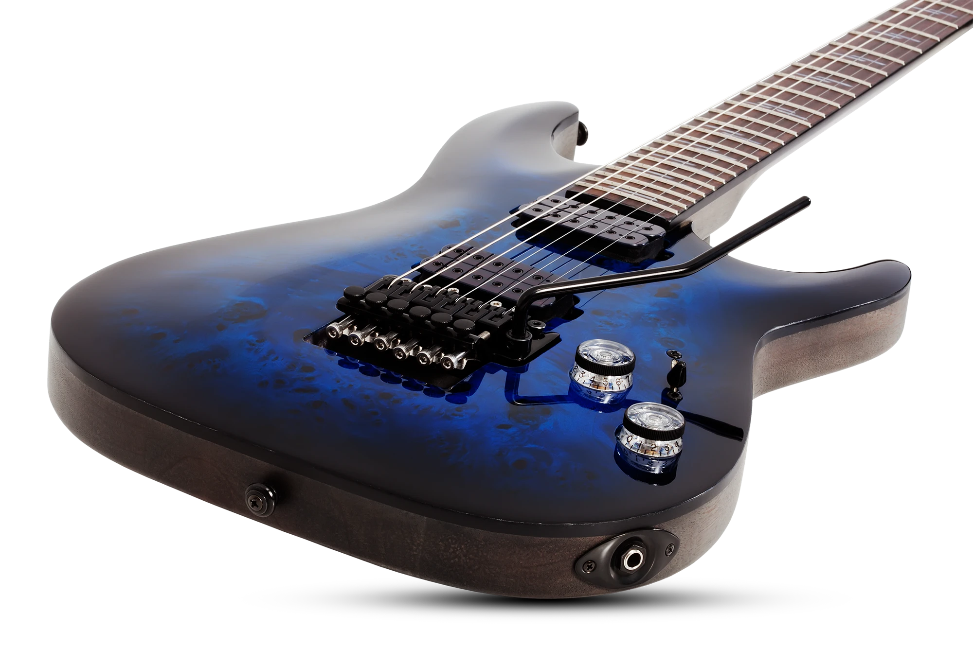 Schecter Omen Elite 6 FR See Thru Blue Burst