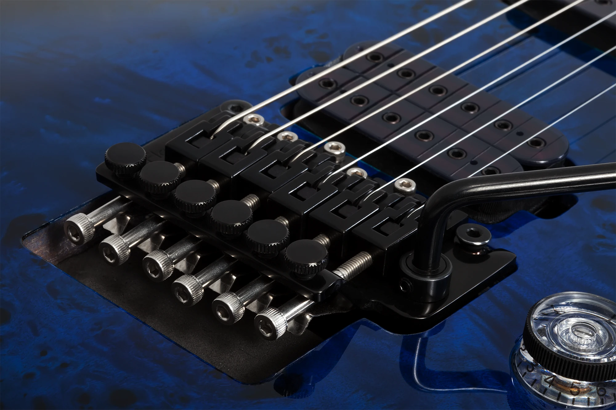 Schecter Omen Elite 6 FR See Thru Blue Burst