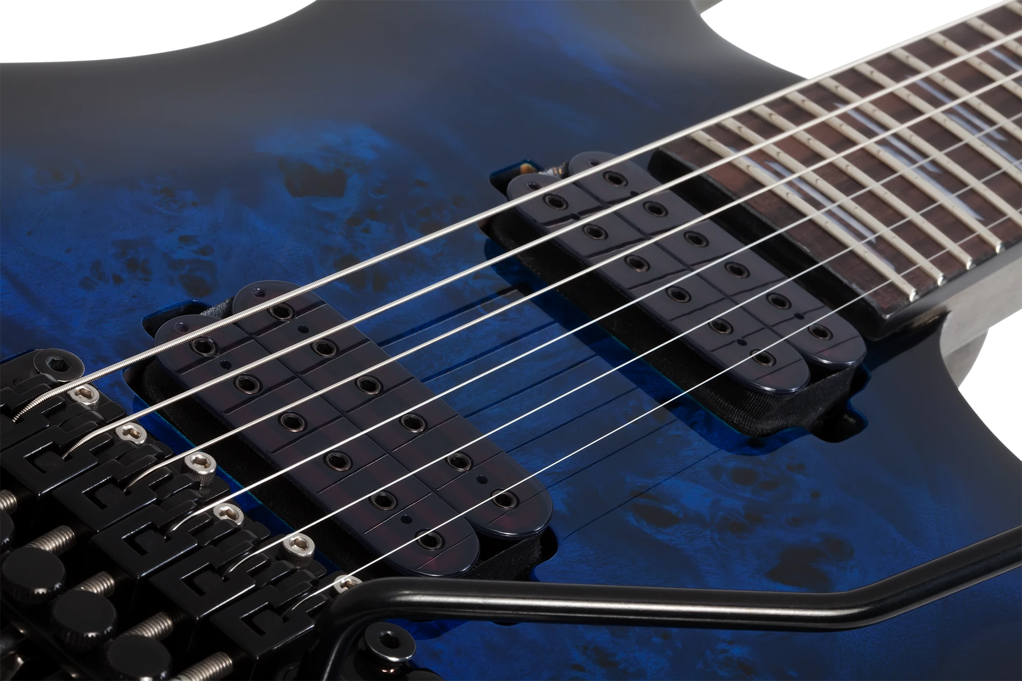 Schecter Omen Elite 6 FR See Thru Blue Burst