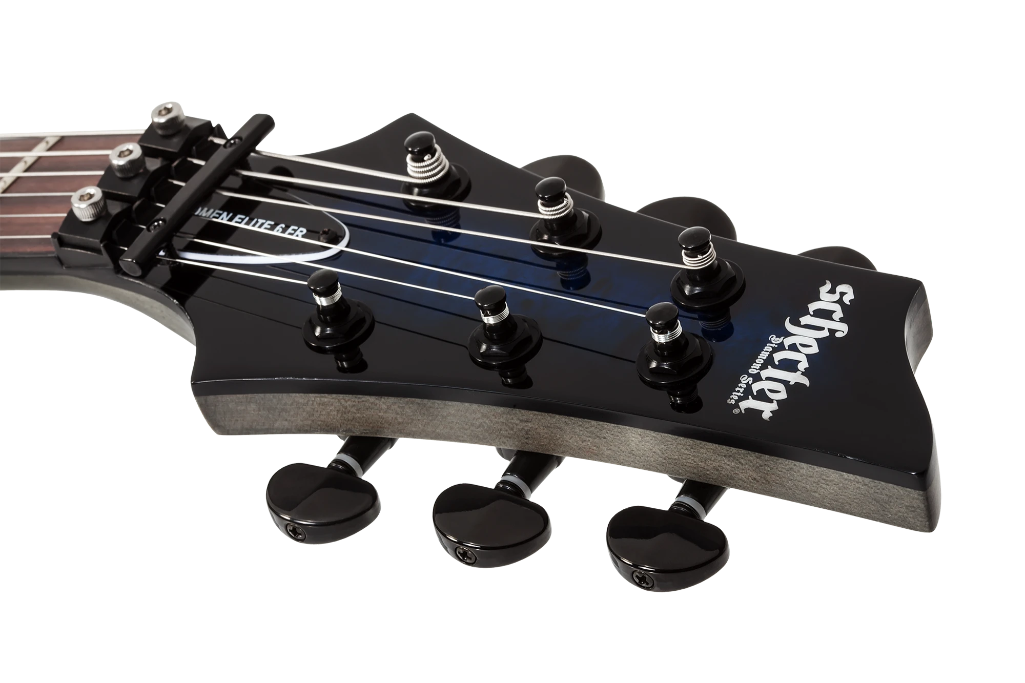 Schecter Omen Elite 6 FR See Thru Blue Burst