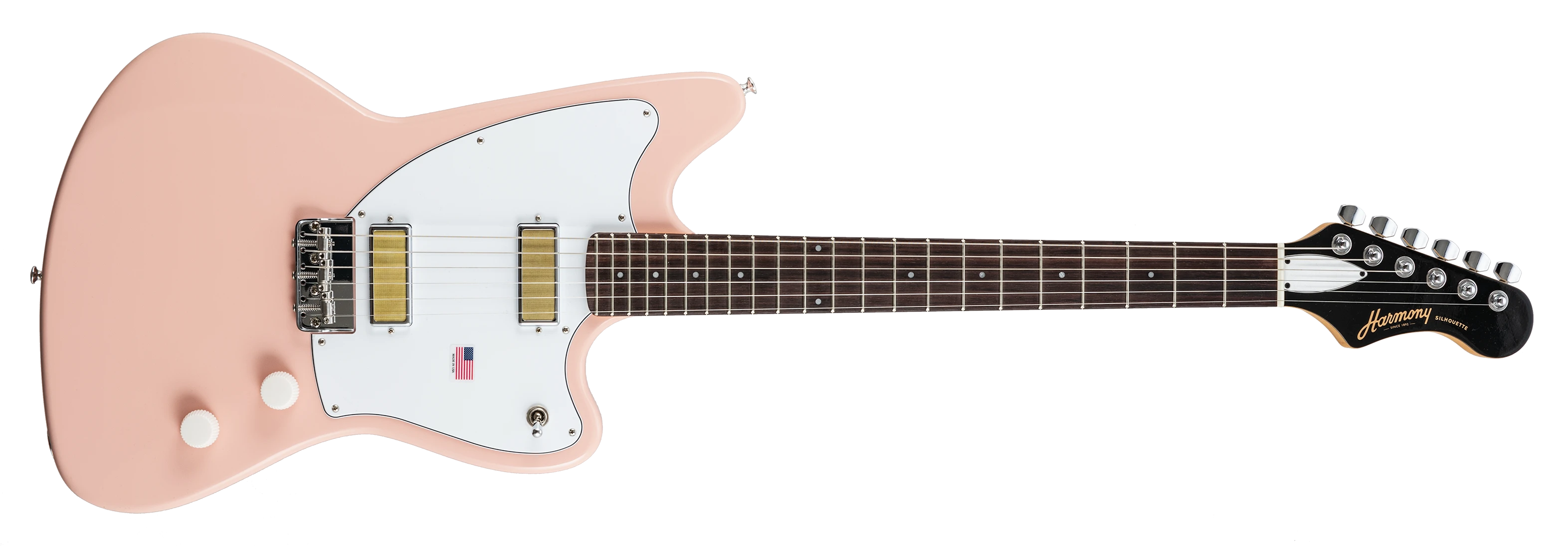 Harmony Guitars Silhouette Limited Edition shell pink