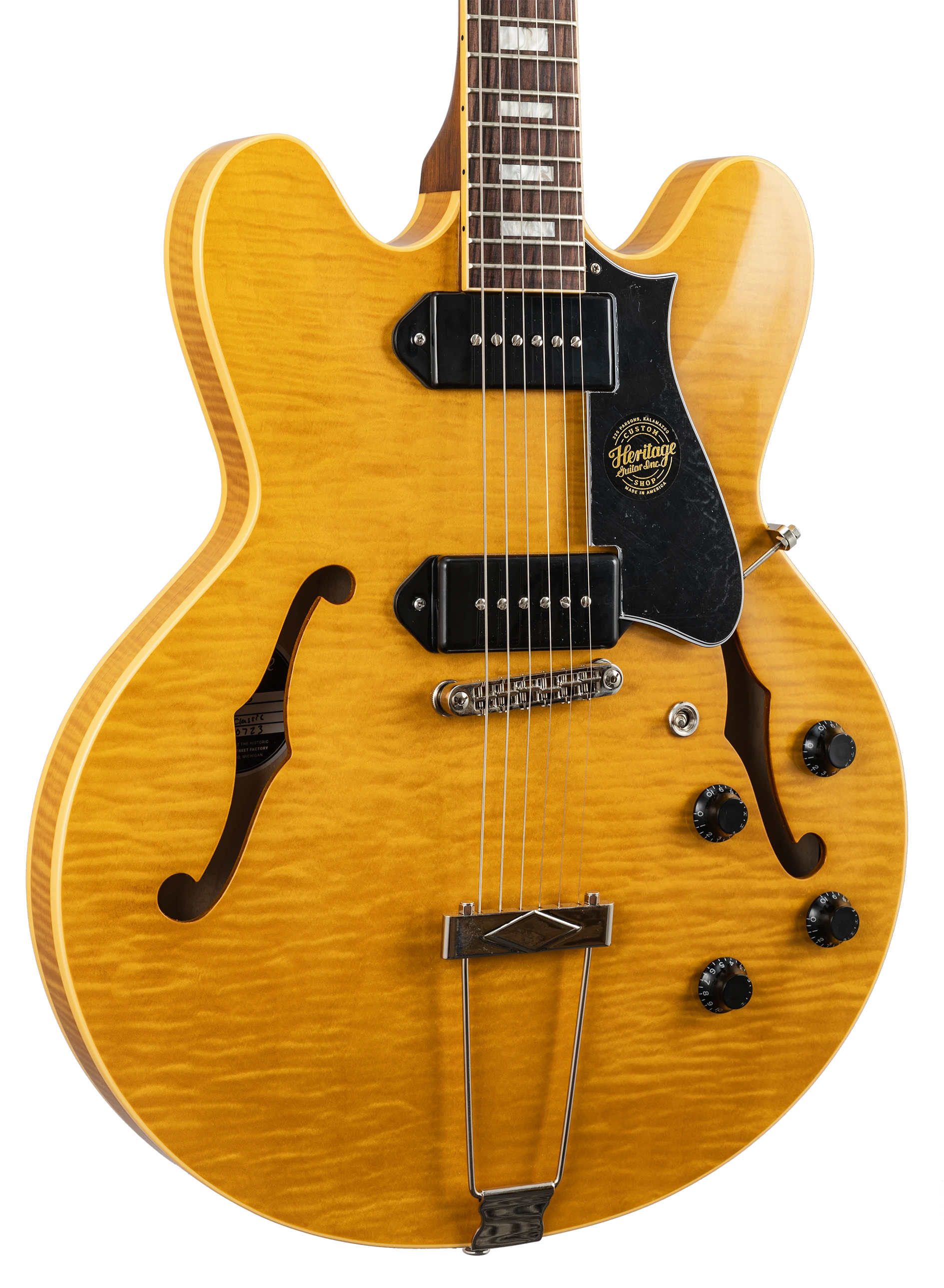 Heritage H-530 Semi Hollow Custom Core antique natural