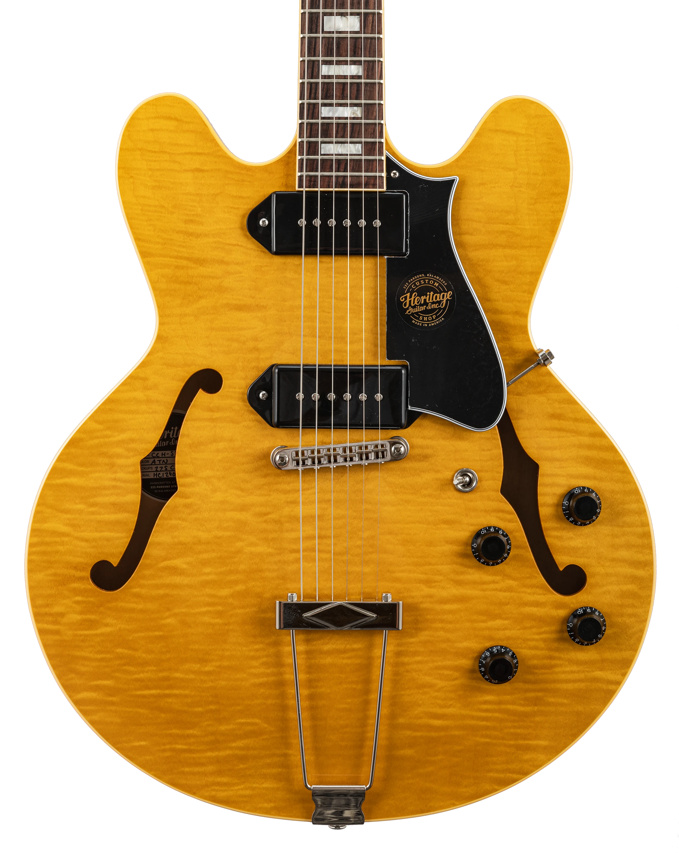 Heritage H-530 Semi Hollow Custom Core antique natural