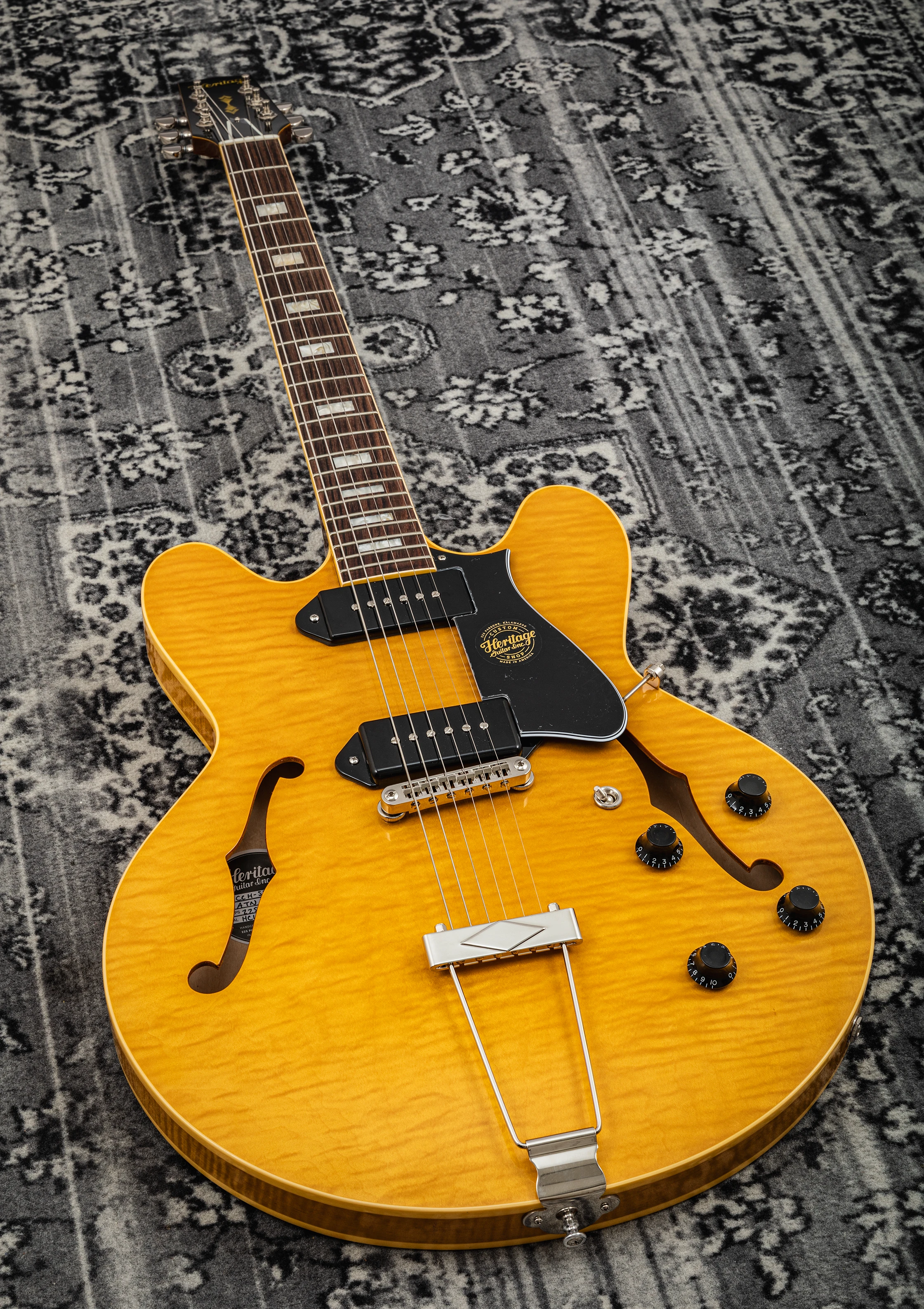 Heritage H-530 Semi Hollow Custom Core antique natural