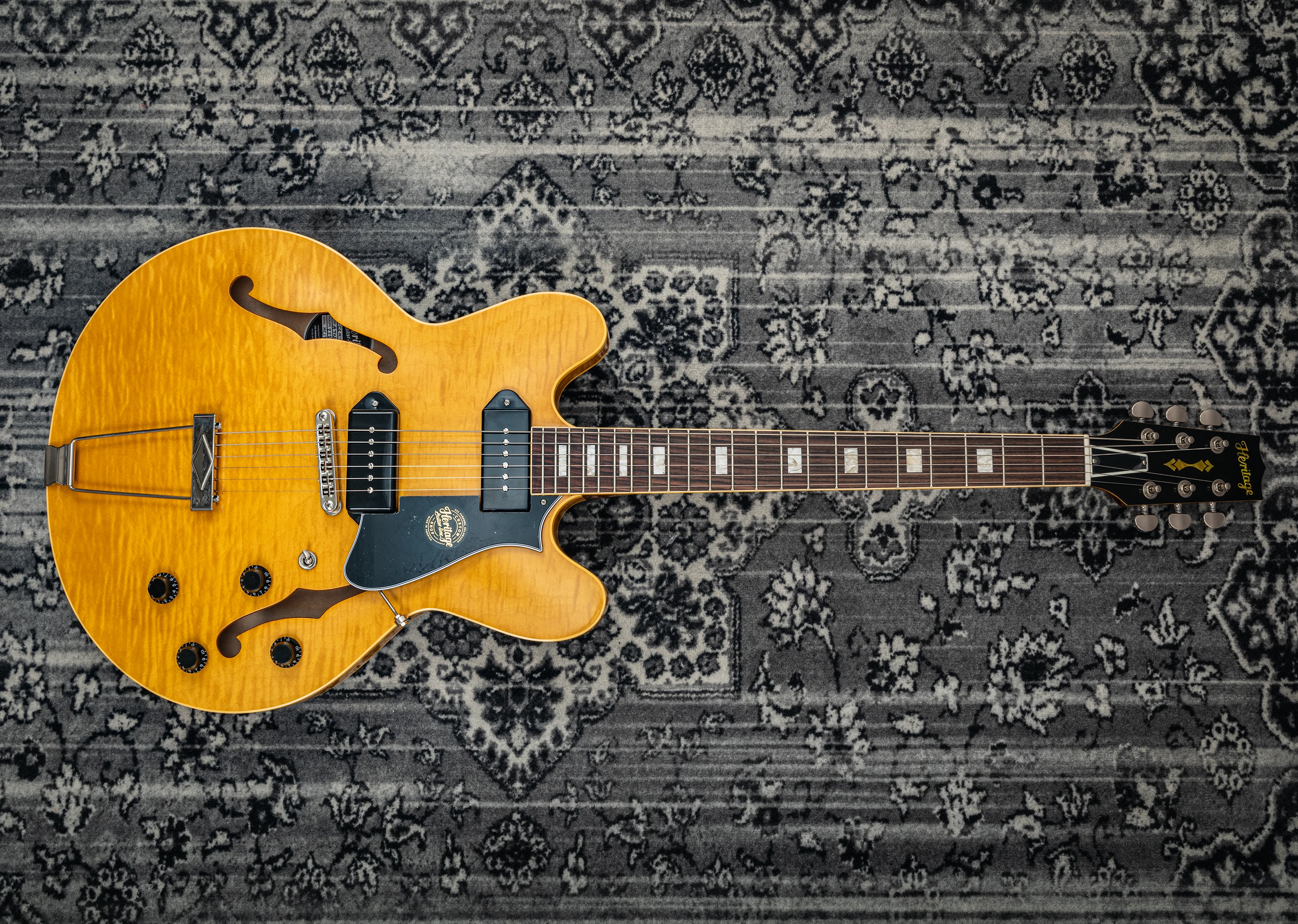 Heritage H-530 Semi Hollow Custom Core antique natural