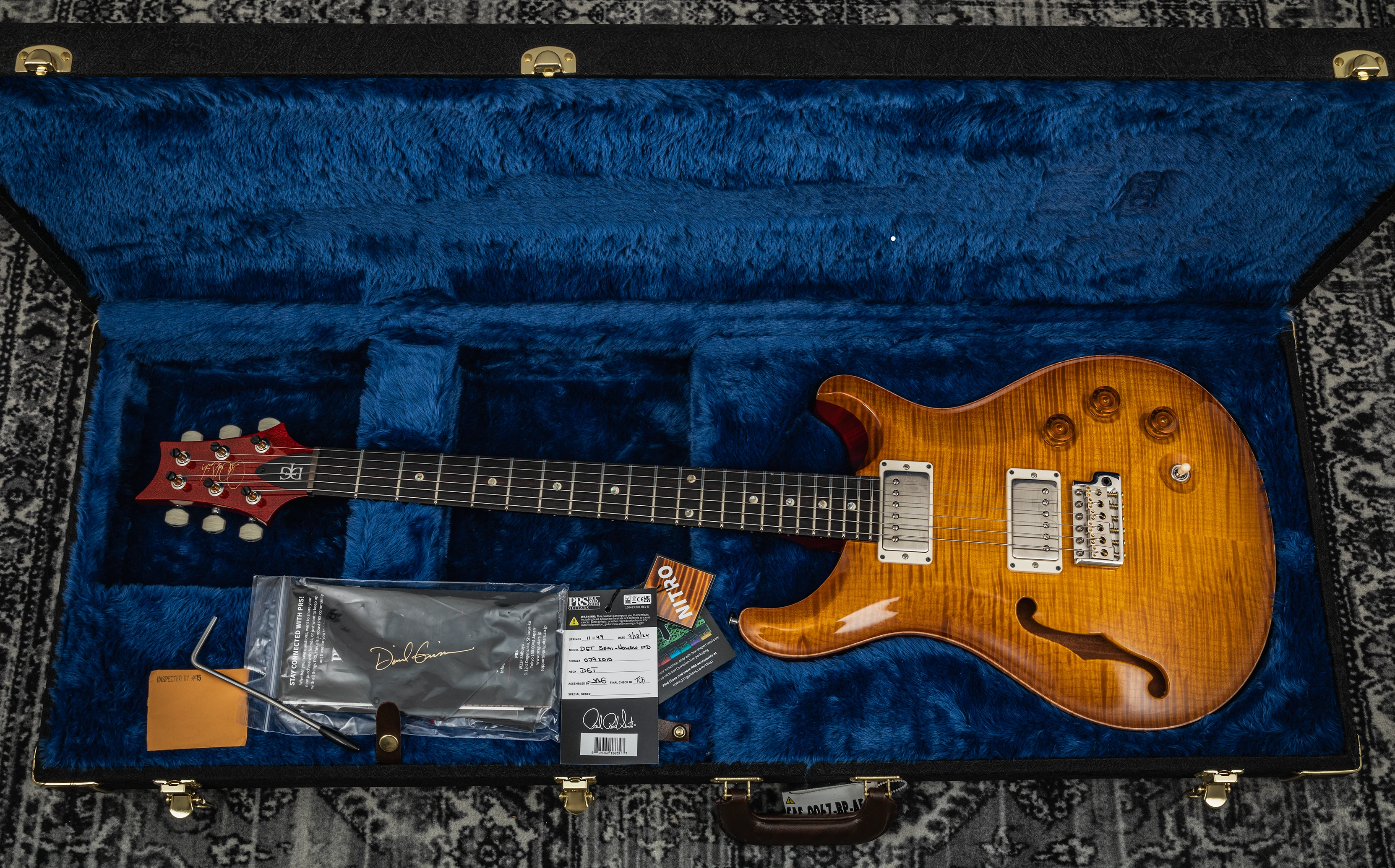 PRS DGT Semi Hollow Limited McCarty Sunburst