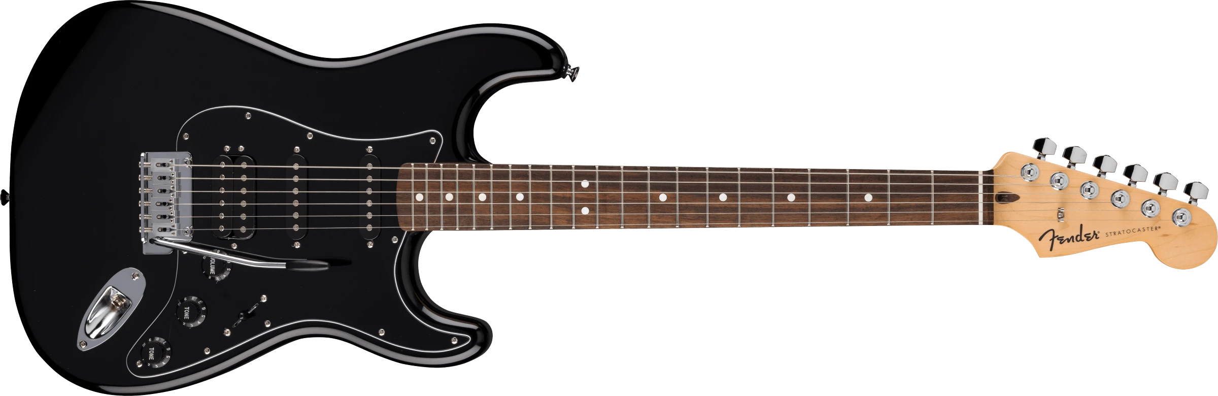 Fender Strat Standard HSS blk/lrl