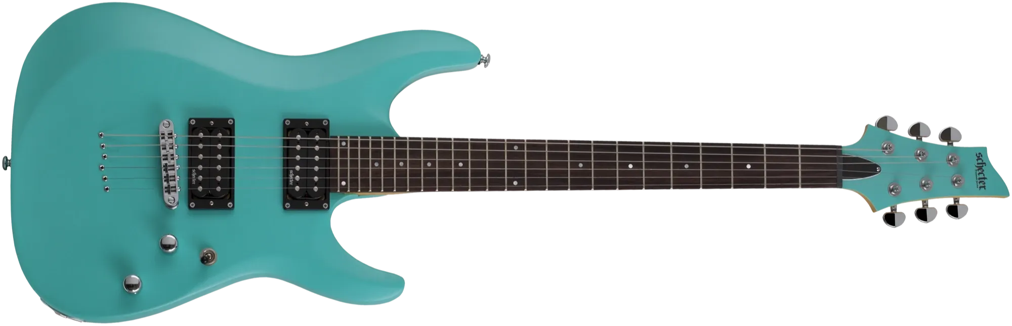 Schecter C-6 Deluxe satin aqua