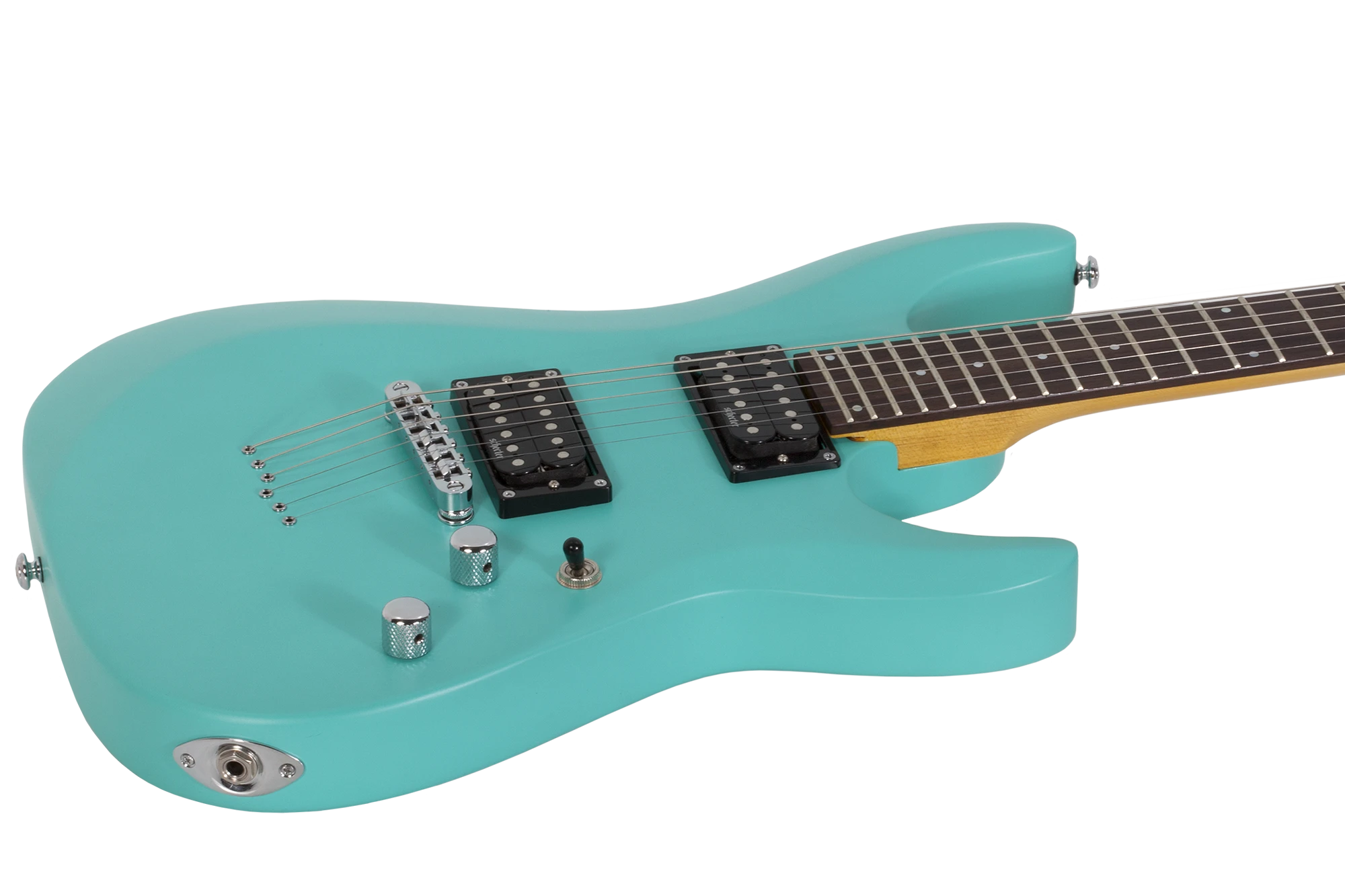 Schecter C-6 Deluxe satin aqua