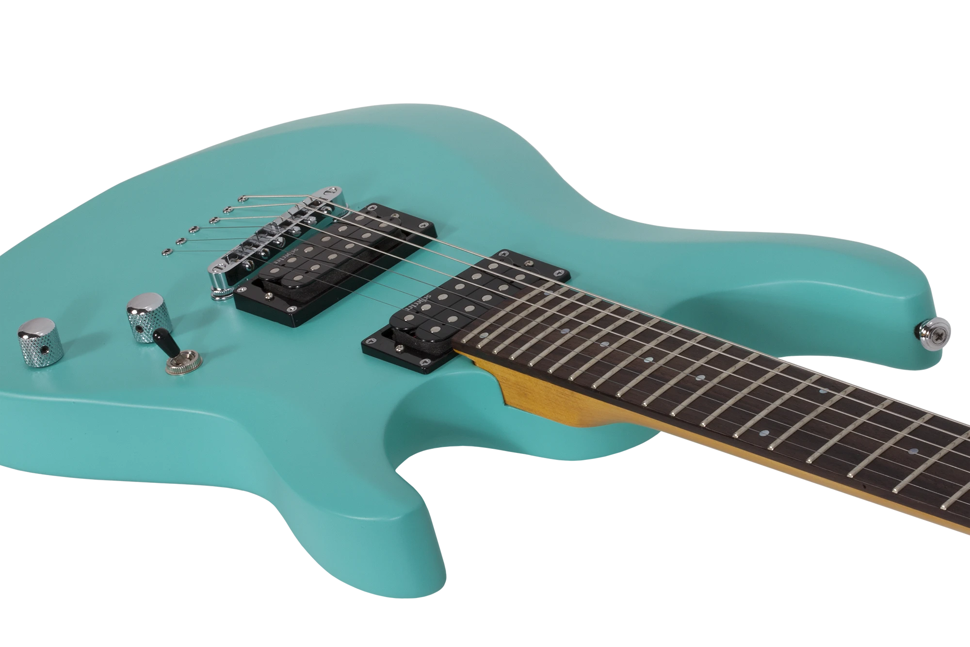 Schecter C-6 Deluxe satin aqua