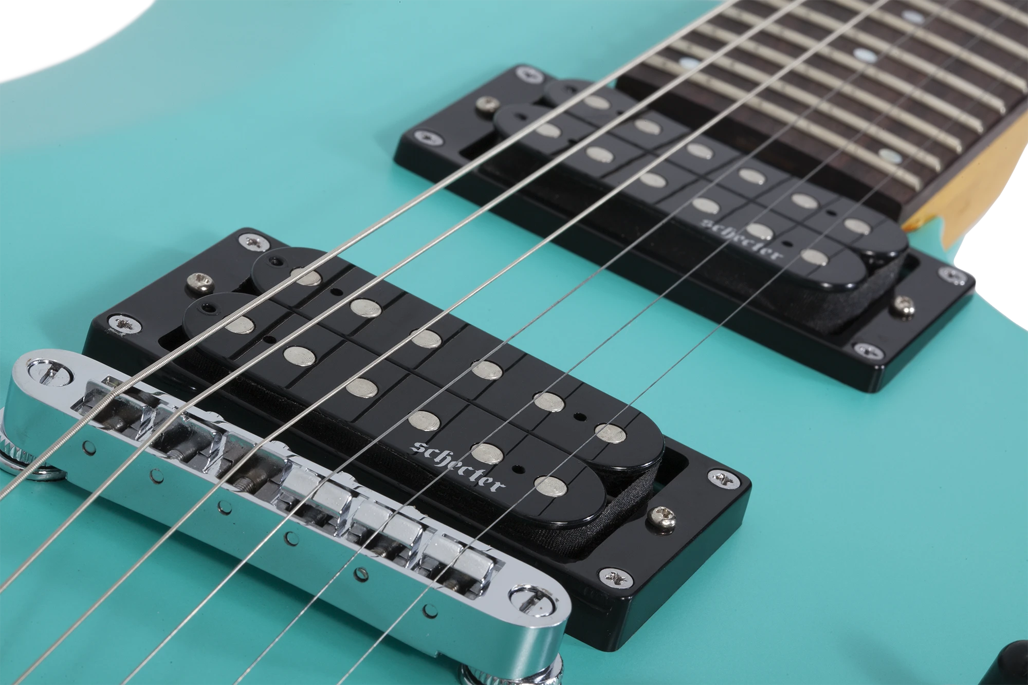 Schecter C-6 Deluxe satin aqua