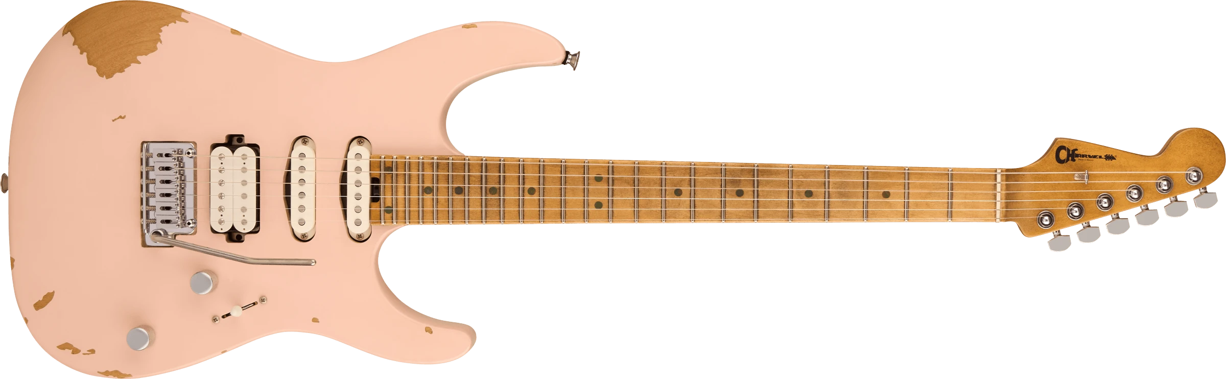 Charvel Rick Graham Pro Mod DK24 2 PT Cm worn pink shell pink