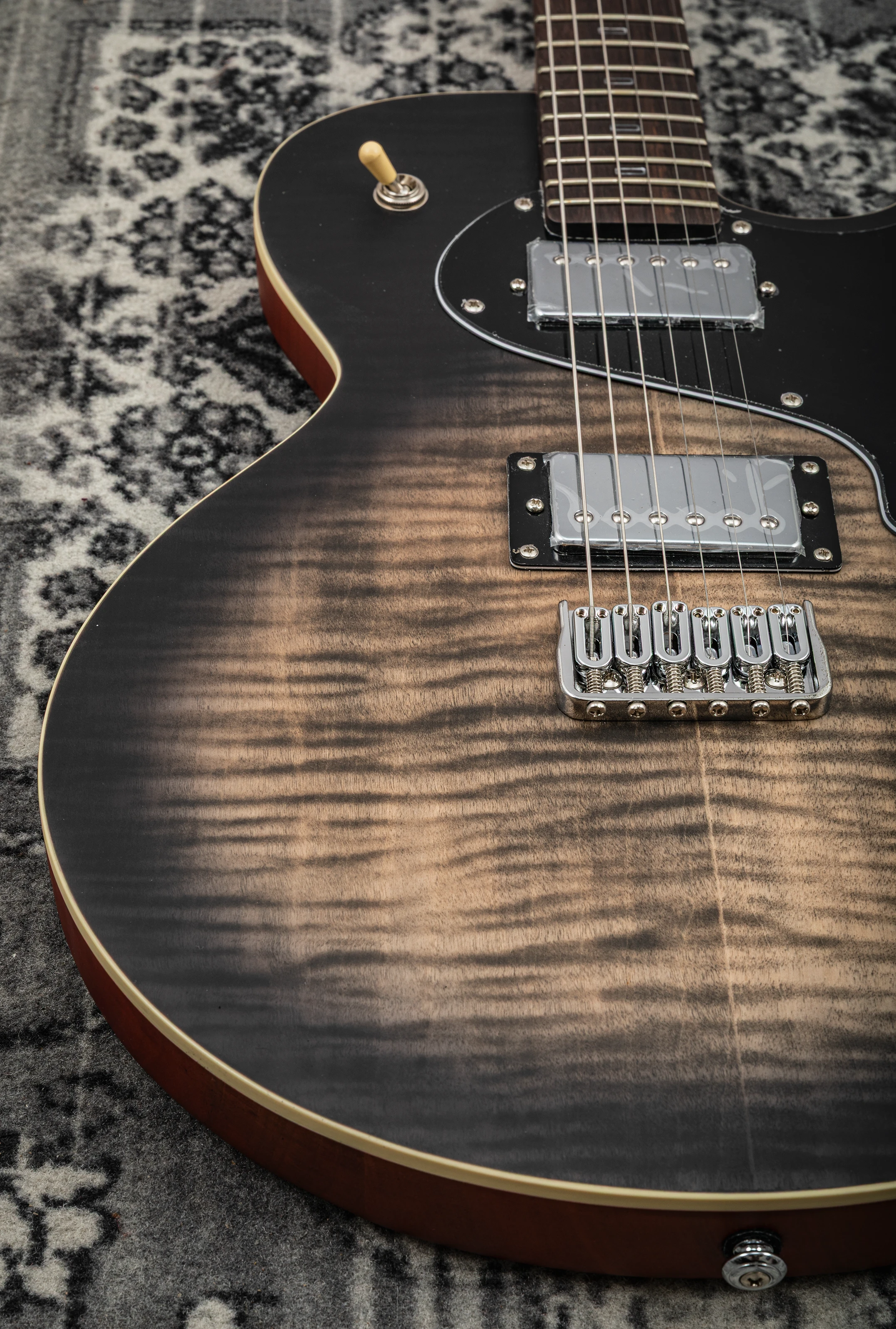 PJD Guitars Origin Carey charcoal burst