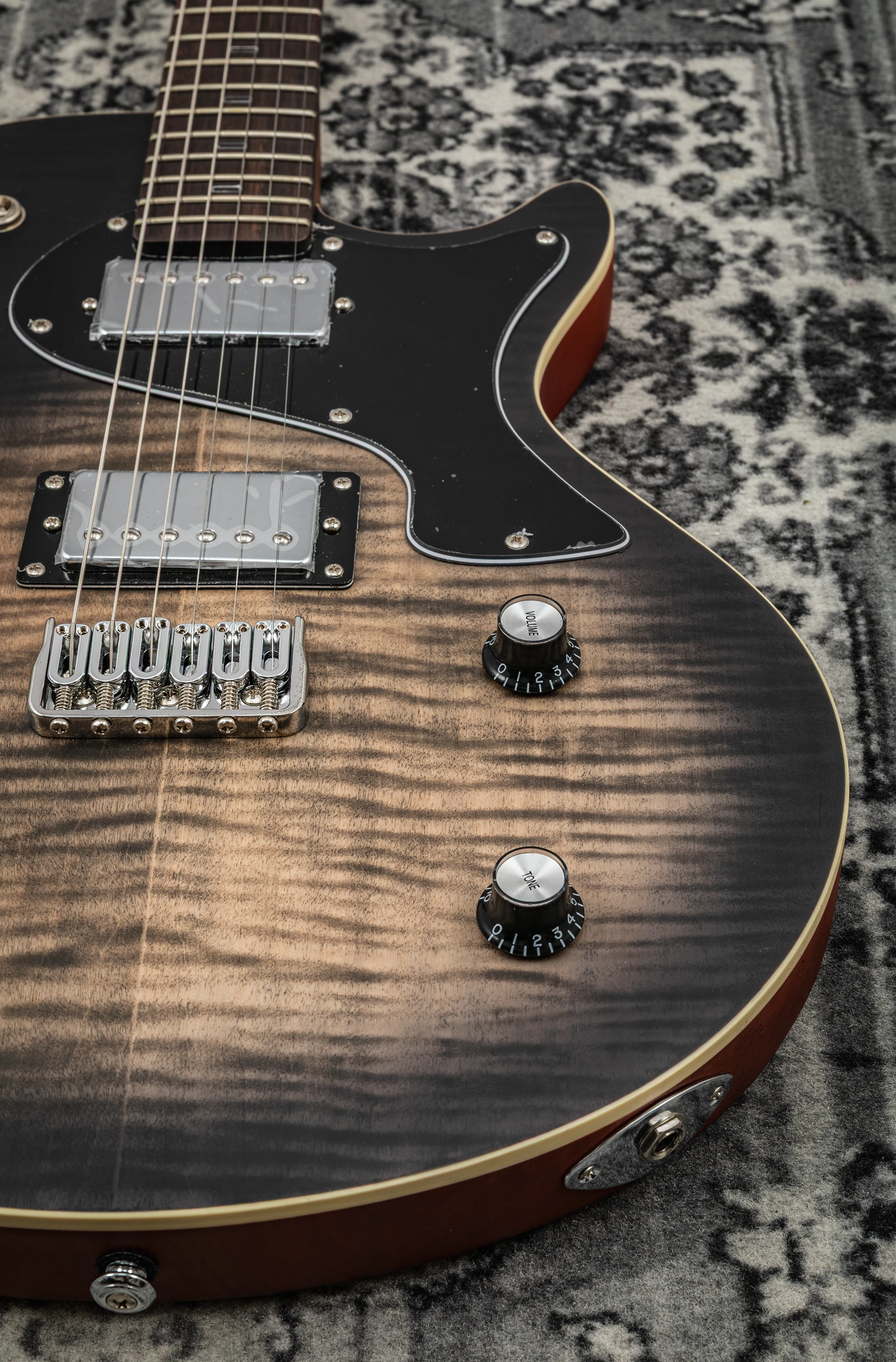 PJD Guitars Origin Carey charcoal burst