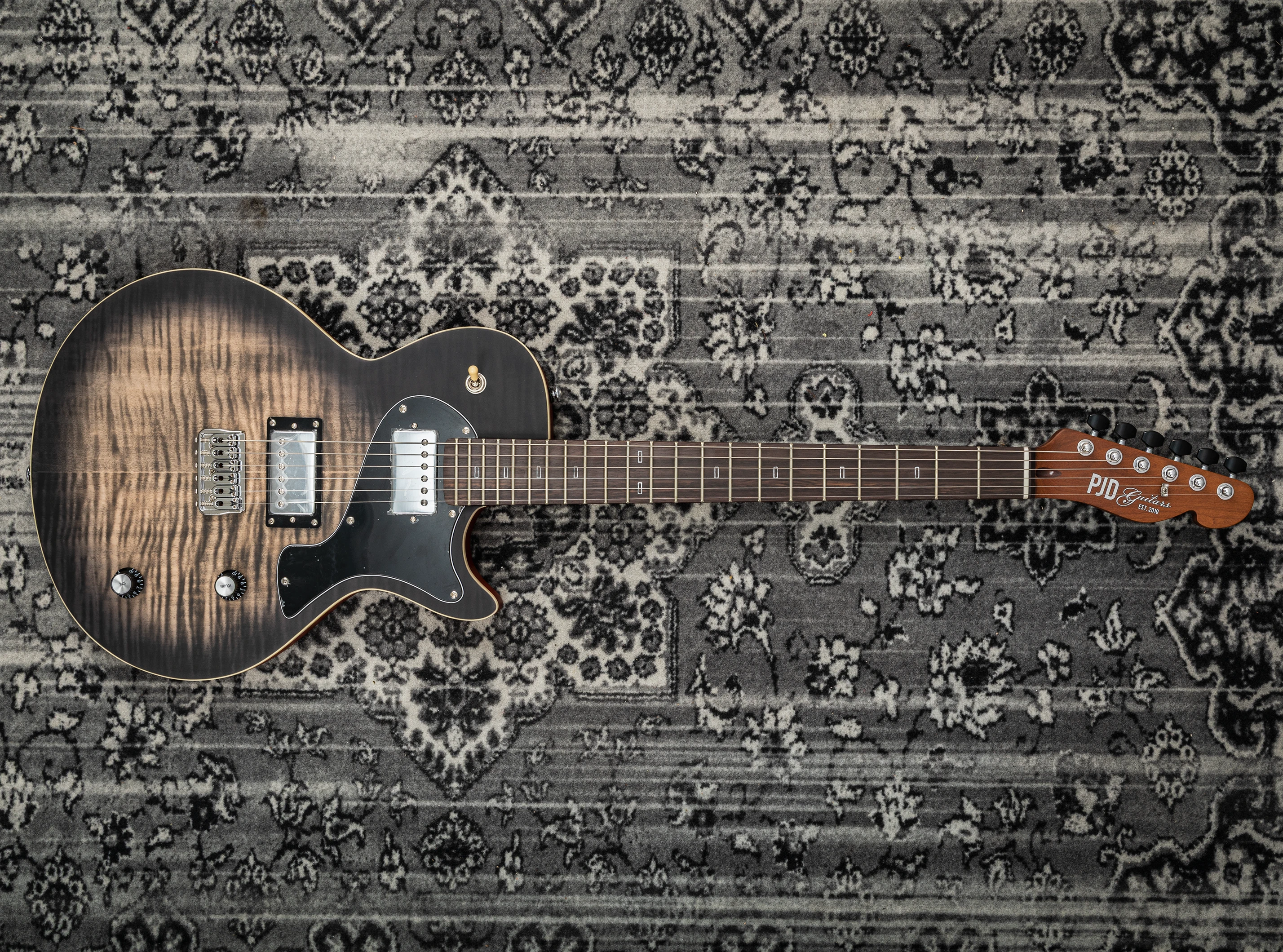PJD Guitars Origin Carey charcoal burst