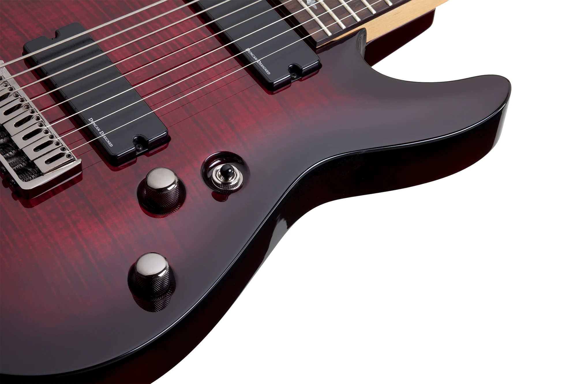 Schecter Demon-8 Crimson Red Burst