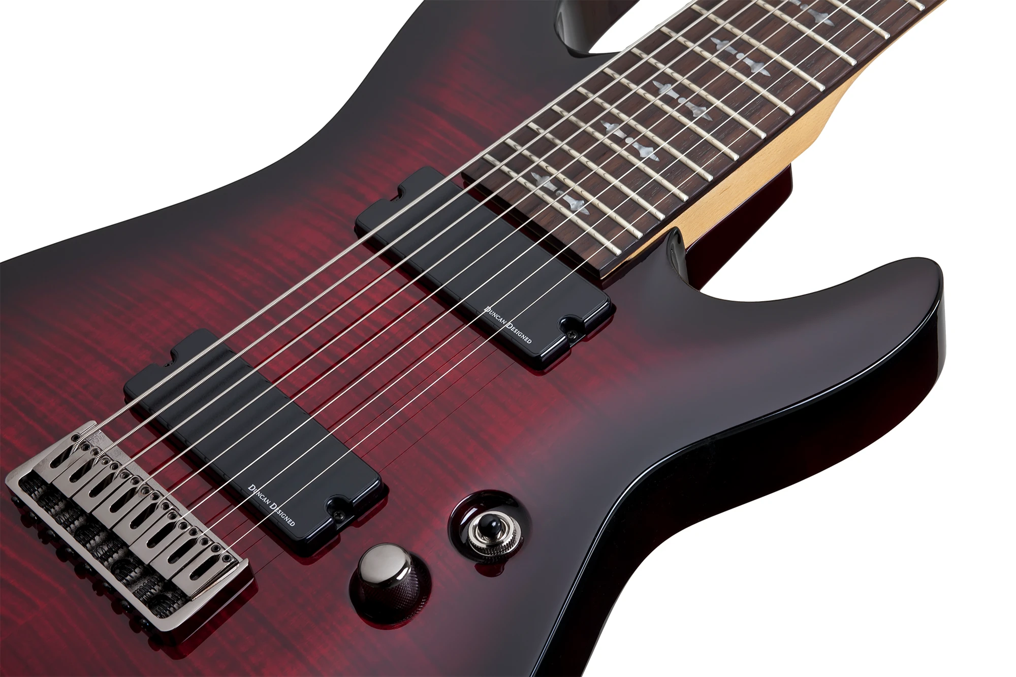 Schecter Demon-8 Crimson Red Burst