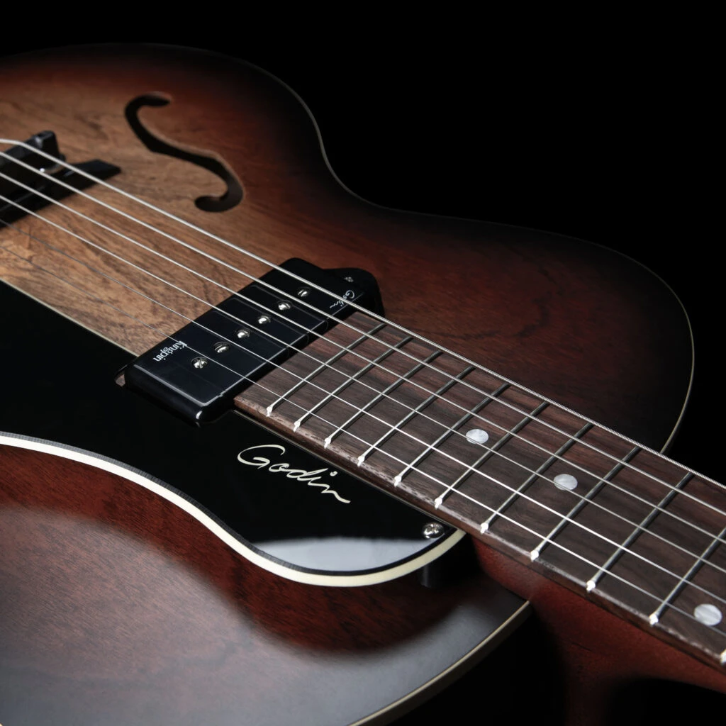 Godin 5th Avenue Kingpin P90 vintage burst