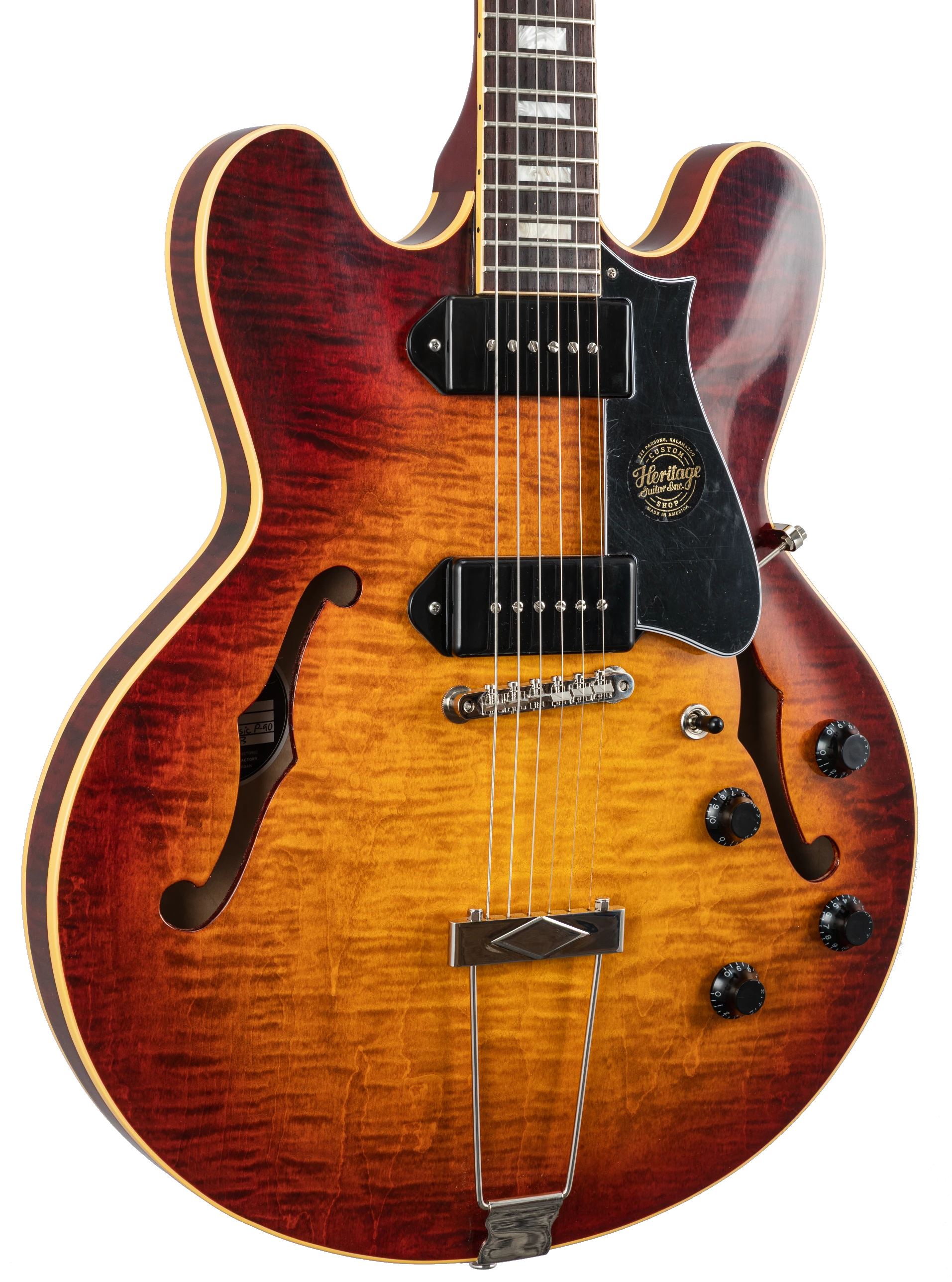 Heritage H-530 Custom Core Dark Cherry Sunburst