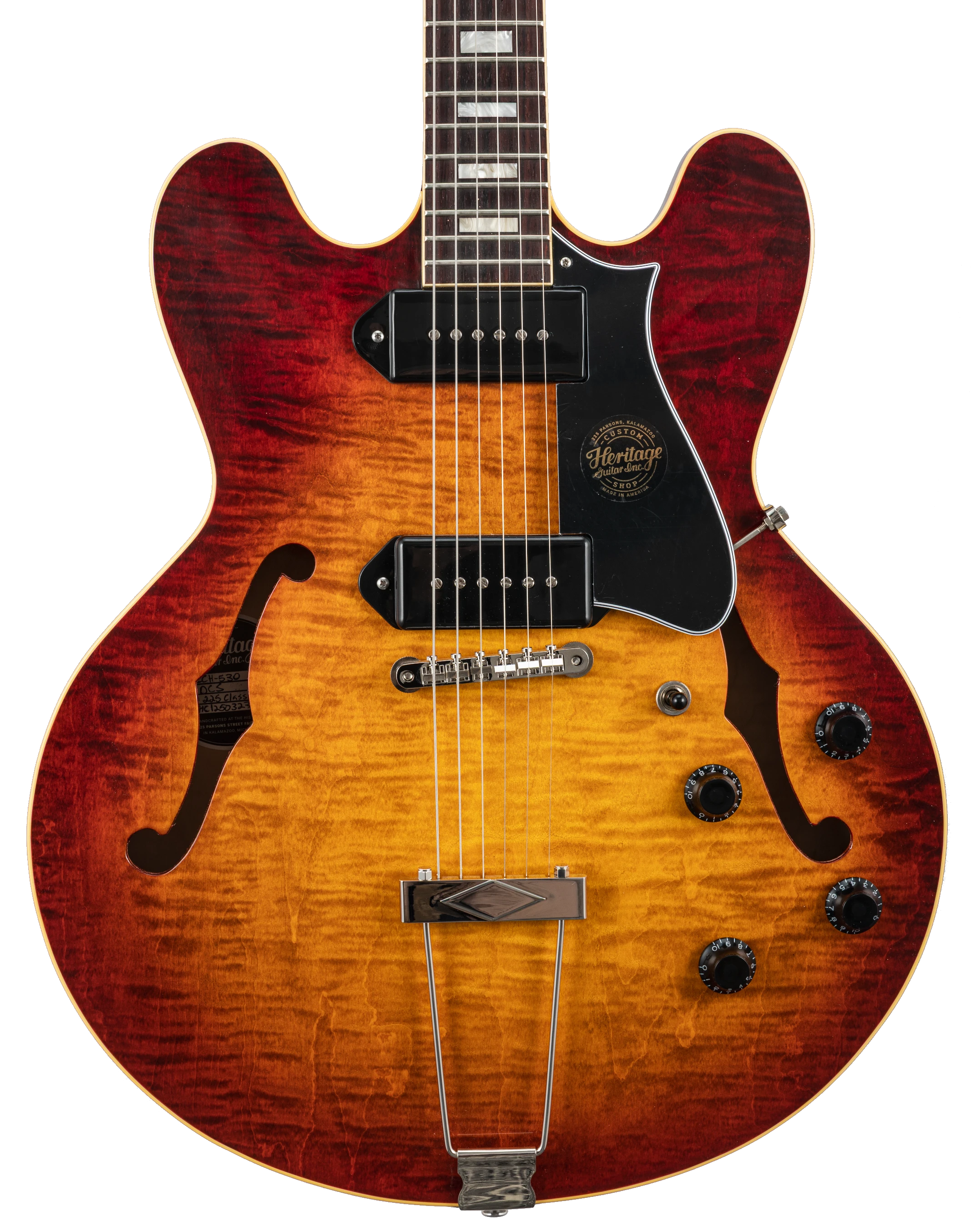 Heritage H-530 Custom Core Dark Cherry Sunburst