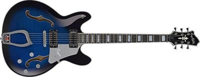 Hagstrom Super Viking dark baltic sea flame