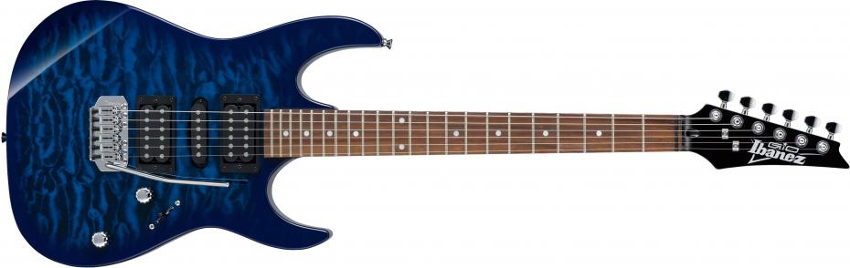 Ibanez GRX70QA-TBB Transparent Blue Burst