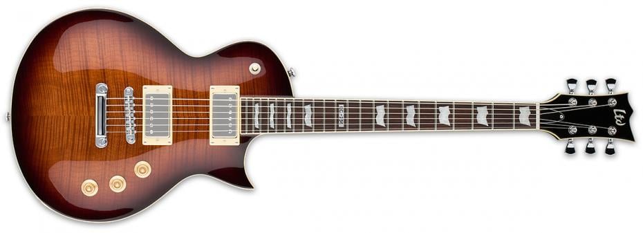 LTD by ESP EC-256FM Dark Brown Sunburst