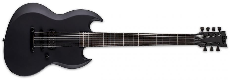 LTD by ESP Viper-7 Baritone Black Metal
