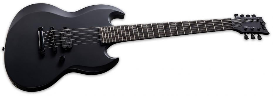 LTD by ESP Viper-7 Baritone Black Metal