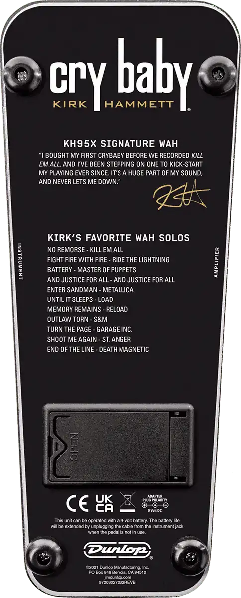 Dunlop Cry Baby KH95X Kirk Hammett B-Stock