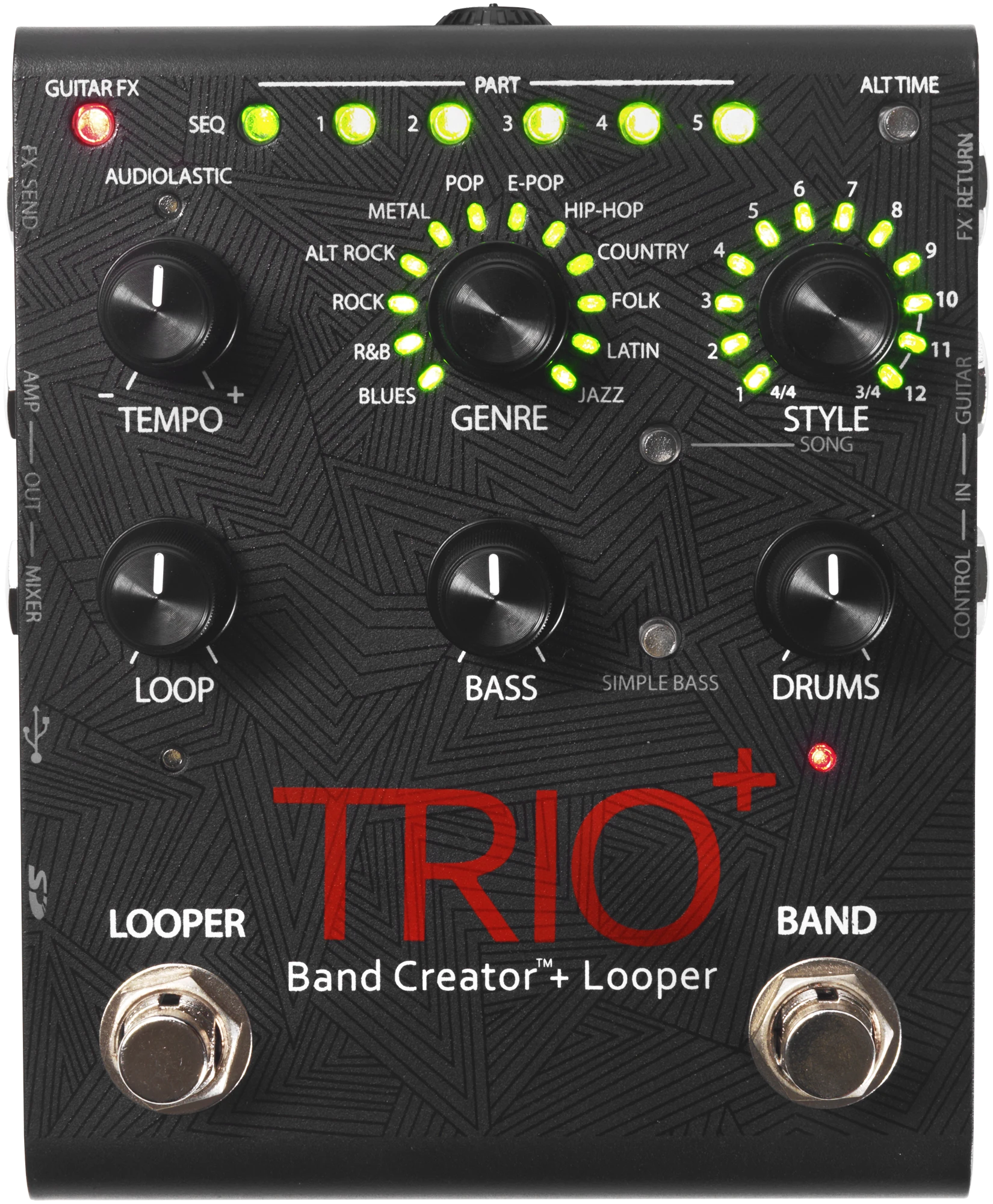 Digitech Trio+ Band Generator/Looper Bundle