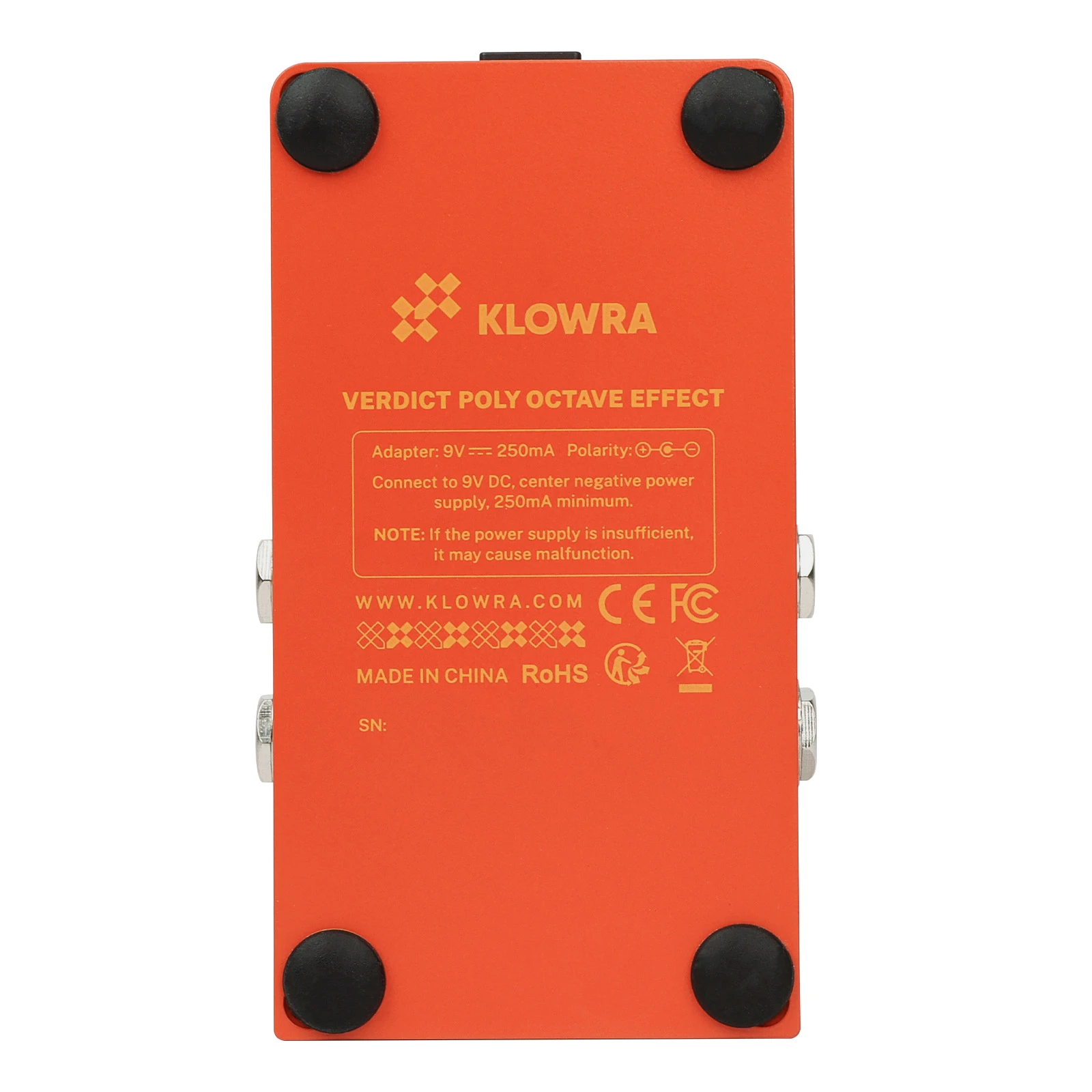 Klowra Verdict Poly Octave Pedal