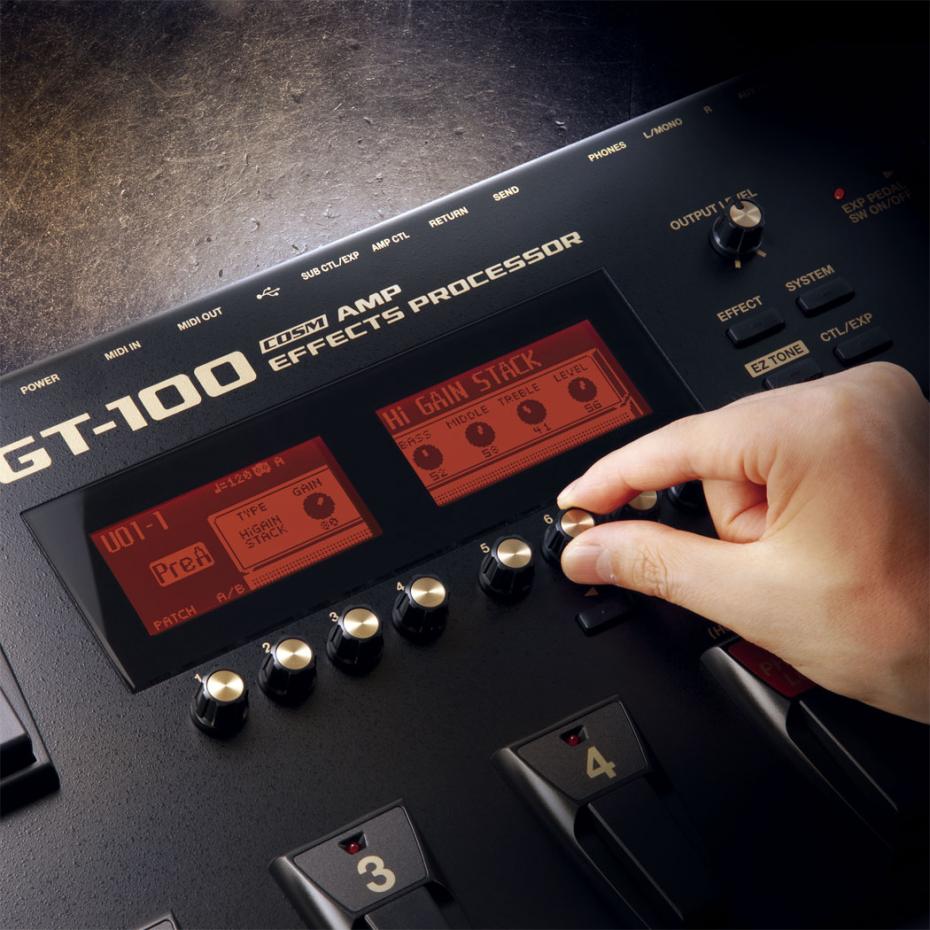 Boss GT-100 Multieffekt und Amp-Modeling