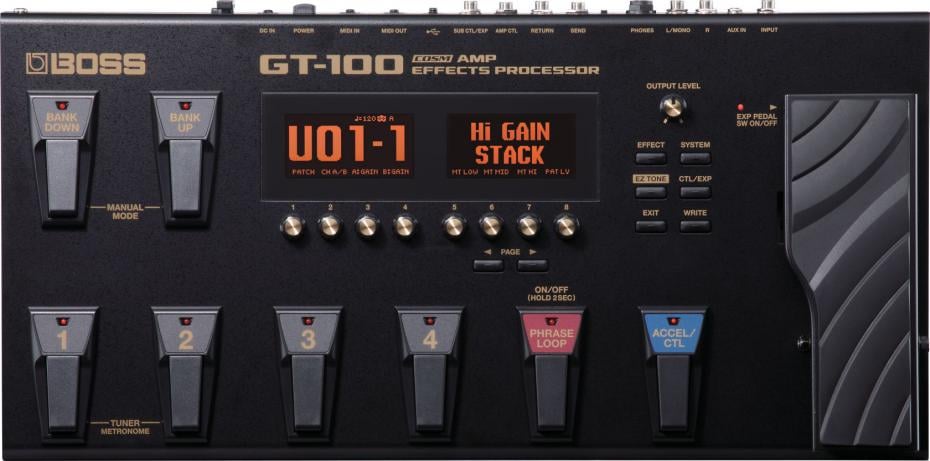 Boss GT-100 Multieffekt und Amp-Modeling
