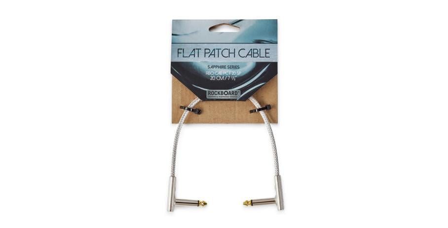 RockBoard Flat Patch Cable - SAPPHIRE Series, 20 cm / 7 7/8