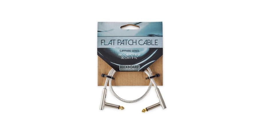 RockBoard Flat Patch Cable - SAPPHIRE Series, 30 cm / 11 13/16