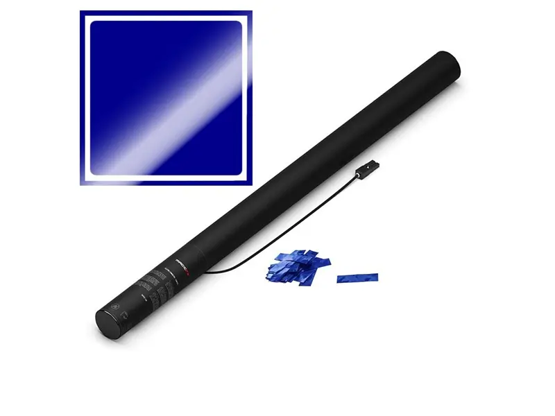 Magic-FX E-kanone 80cm met-confetti BLAU