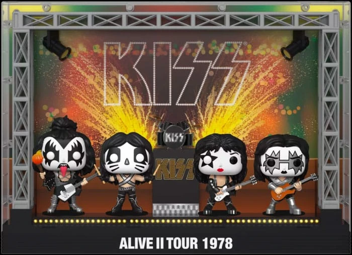 Kiss POP! Moments DLX Vinyl Figuren 4er-Pack Alive II 1978