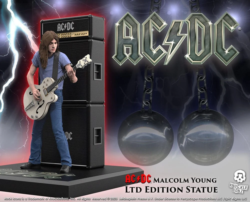 AC/DC Malcolm Young II 25 cm Rock Iconz Statue