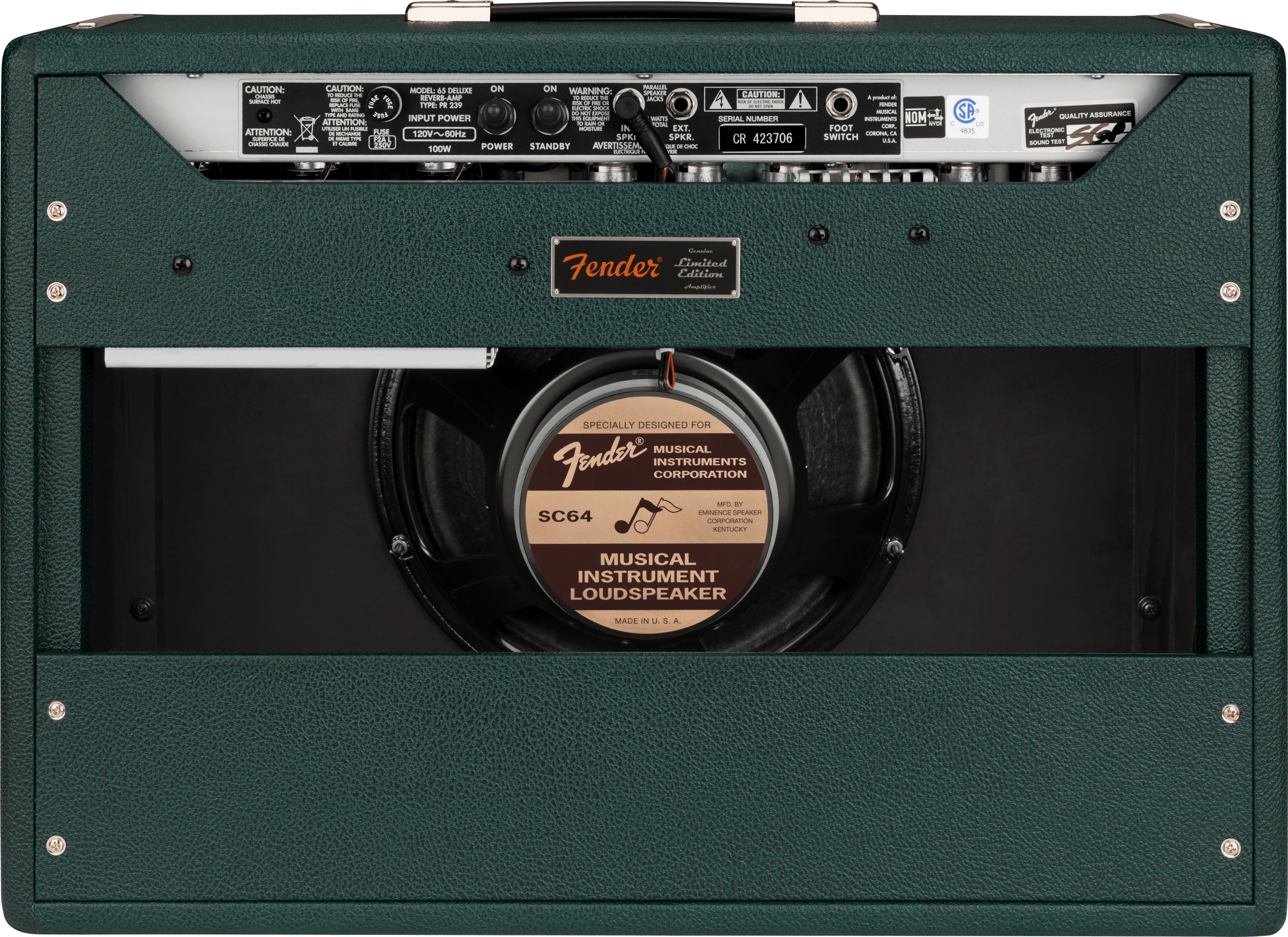 Fender Limited Edition '65 Deluxe Reverb®, British Racing Green